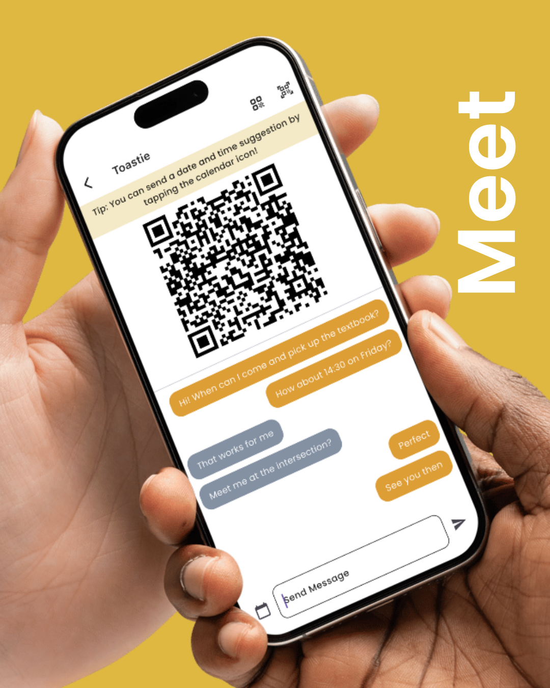 Amber app QR verification screen